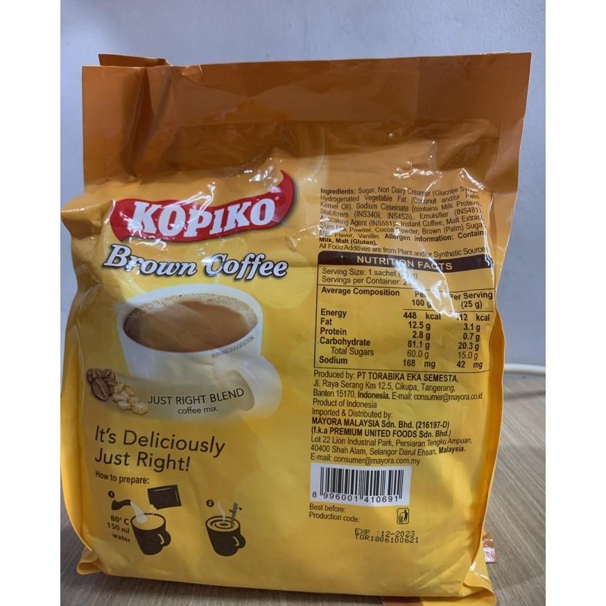 

Kopiko Macchiato 3In1 Brown Low Acid Coffee