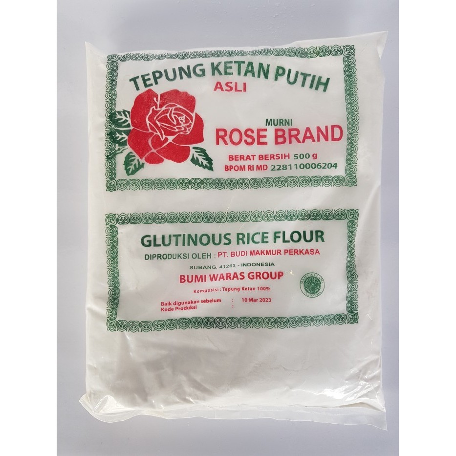 

Adlian Rose Brand Tepung Ketan Putih / Glutinous Rice Flour [ 500Gr ]