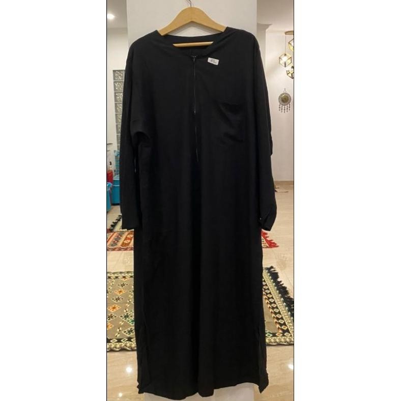 Gamis Abaya Remaja Sorga Ummu Salim Jindan Babah Hitam Hitam Polos Gamis Abaya Remaja