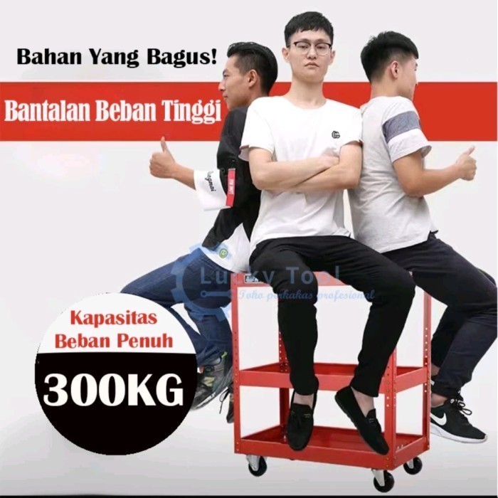 

Troli Bengkel Perkakas Rak 3 Susun Berkualitas Serbaguna
