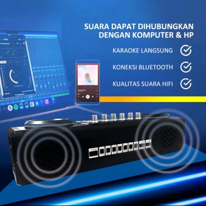 Soundcard Audio Speaker All In One Microphone