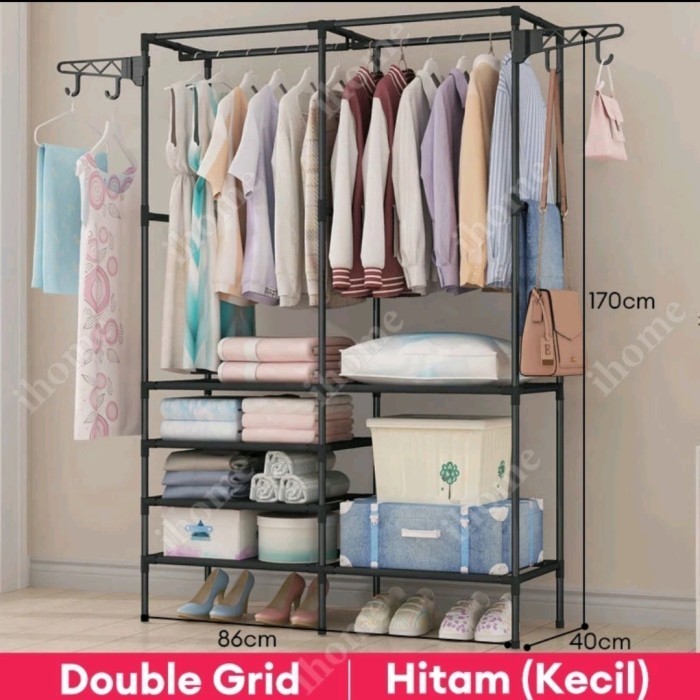 

Rak Gantung Baju Stand Hanger Hitam Kokoh
