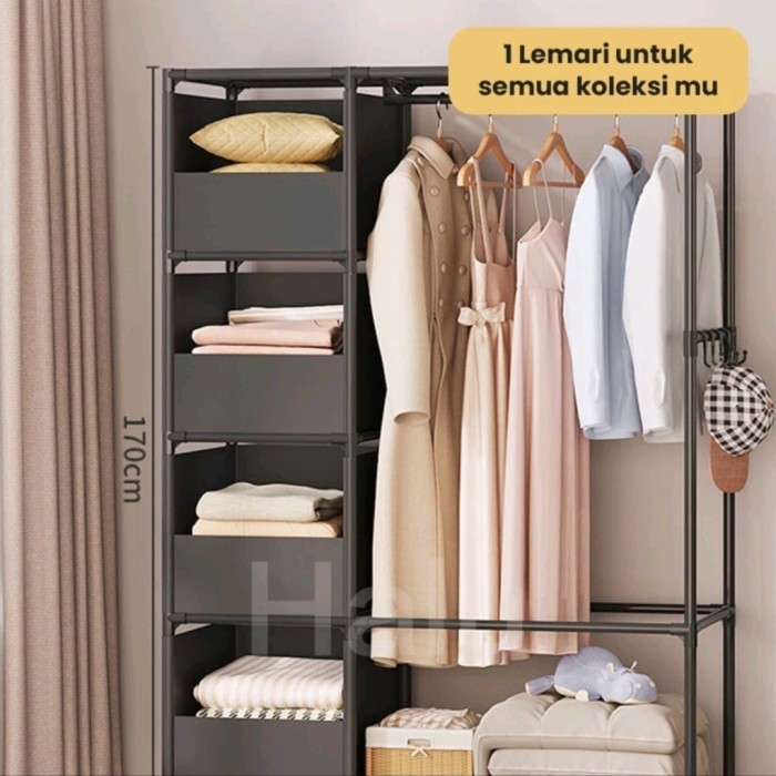 

Rak Baju Gantung Minimalis Serbaguna Kokoh Berkualitas