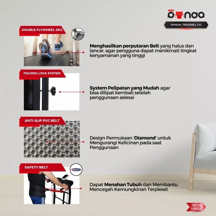 

Manual Treadmill Multifungsi