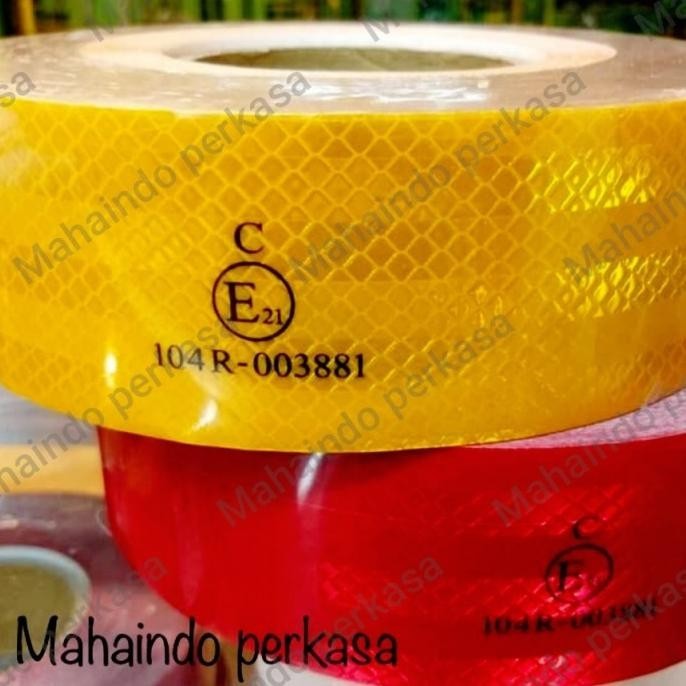 

Stiker - Reflektor - Lakban Nyala - Reflective Tape E21 Kode Dishub