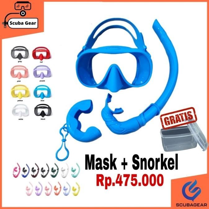 NEW SCUBAGEAR Mask Diving Frameless M1+ Snorkel - Scuba Diving NOT zeepro