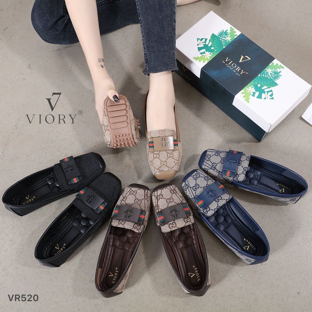 RESTOCK lagiii  VR520 VIORY Logo Flat Shoes (KD G)