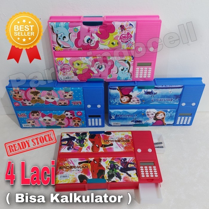 

TEMPAT PENSIL BOX 4 LACI BISA KALKULATOR KOTAK PENSIL MAGNET