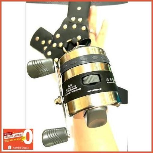 Bisa Cod Reel Ketapel Bl25S Sudah Termasuk Senar Handle Double Besi Ratio 3.3:1 Harga Discount