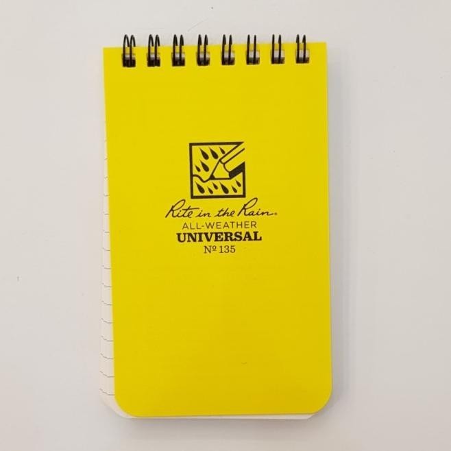 

No 135 Buku Lapangan Anti Air All Weather Notebook Rite In The Rain Baktioktavianiseller