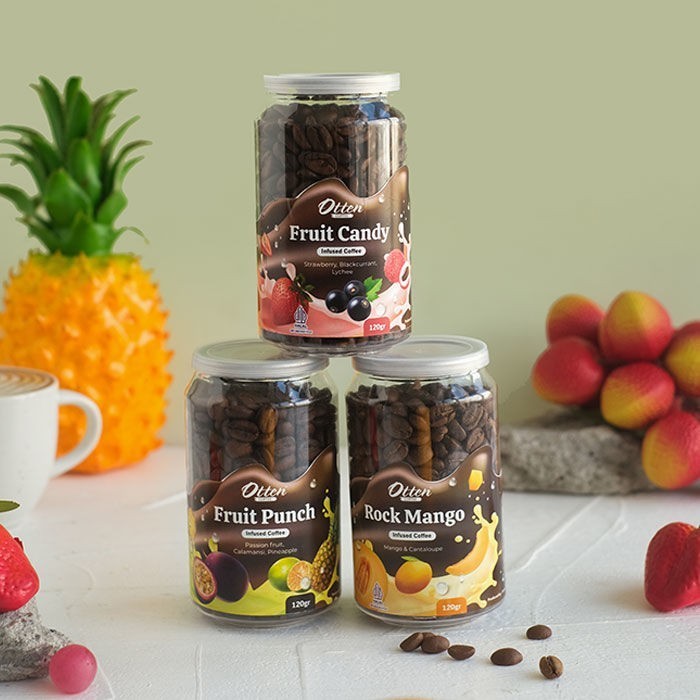 

Paket - Biji Bubuk Kopi Infused Fruit Coffee Arabica 120Gr
