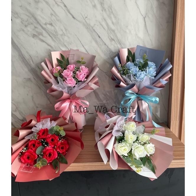 (READY STOCK) buket mawar l bouwet rose l buket pompom l buket kosong l buket uang kosong l flower b