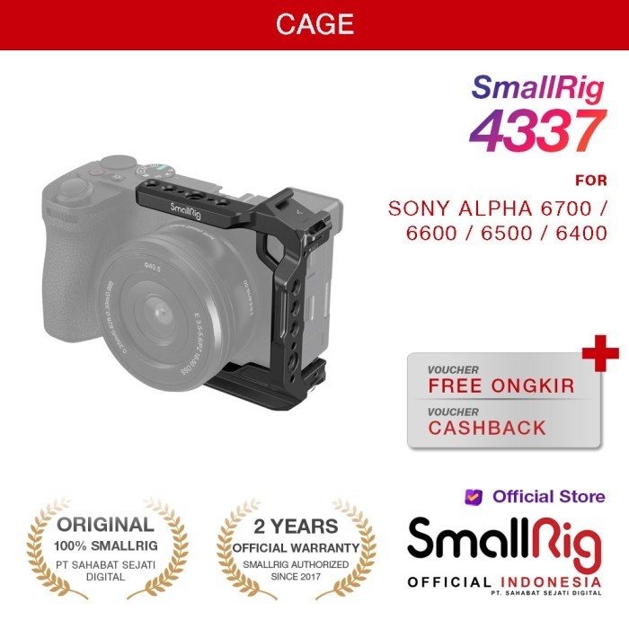 Smallrig Half Cage For Sony Alpha A6700 A6600 A6500 A6400 4337