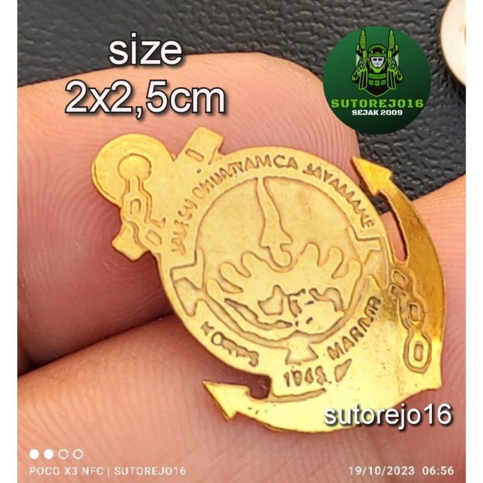 Terlaris pin tni al marinir jangkar pin kerah tni al marinir jangkar SALE