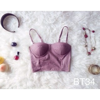 Warelly - Crop Top Bustier/ Korset/ Bralet/ Cup Bra