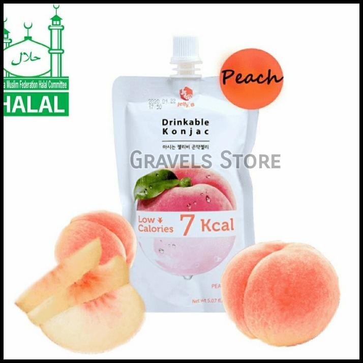 

[Logo Halal] Jelly B Peach Konjac Jelly - Konyaku Jeli Persik Korea