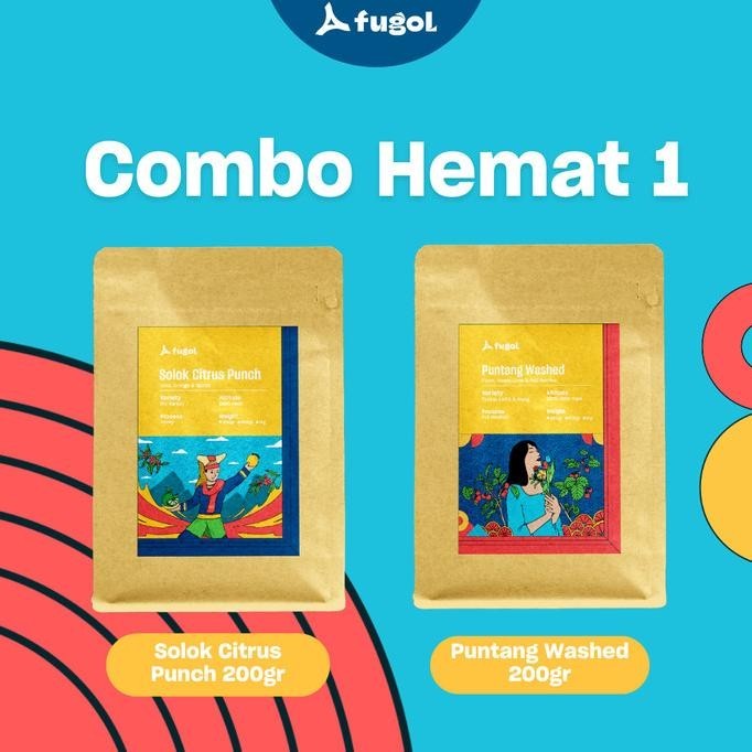 

Paket 1 Combo Hemat Biji Kopi Arabika Fugol Specialty Coffee