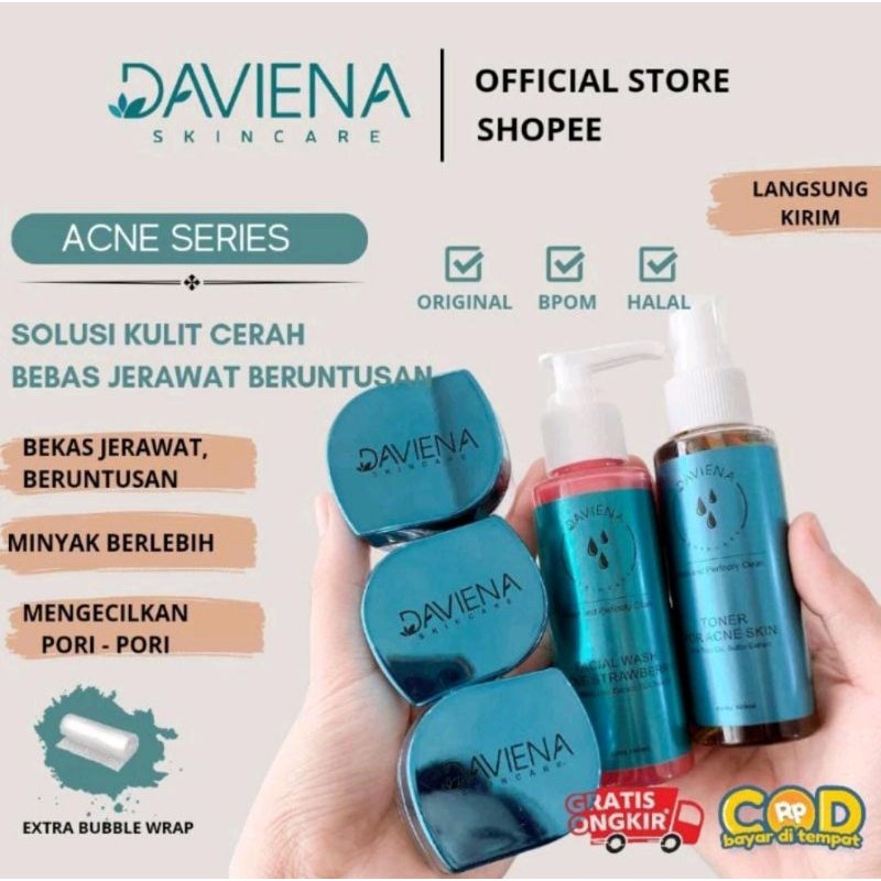 ❤️DAVIENA❤️DAVIENA SKINCARE PAKET GOLD | DAVIENA SKINCARE PAKET GLOWING | DAVIENA SKINCARE PAKET ACN