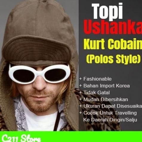 Topi Rusia - Topi Ushanka - topi kurt cobain - Topi Nirvana