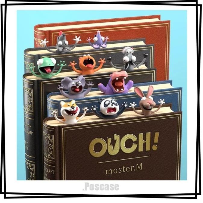 

Pembatas Buku 3D Funny Animals Bookmark Cute Lucu Oktavianilaris