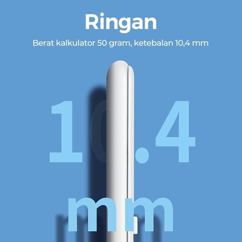 

ty-65 Deli Desktop Calculator / Kalkulator Meja Mini Portable Dual Power Lucu 1200 Sale