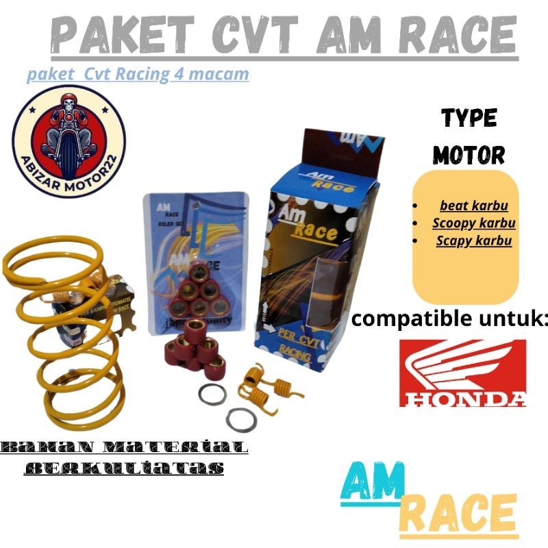 PAKET PER CVT RACING PER KAMPAS OTOMATIS 1500 RPM BEAT KARBU SCOOPY KARBU SPACY KARBU DAN ROLLER 7