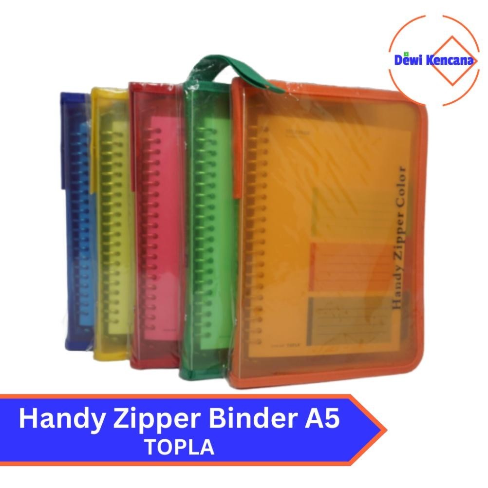 

Buy 1 Get 1 Binder Zipper Warna A5 Topla / Loose Leaf Zipper Binder Color A5 Topla Murah