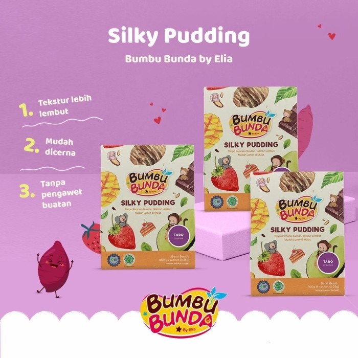 

Silky Pudding Non Pemanis Buatan Non Pengawet HALAL MPASI BUMBU BUNDA K01