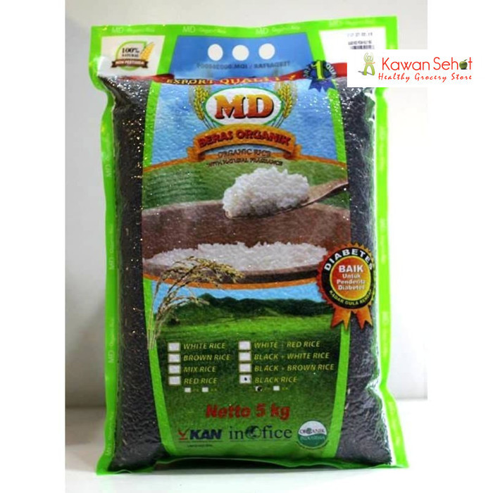 

MD Organic Black Rice 5Kg Beras Hitam Organik K01