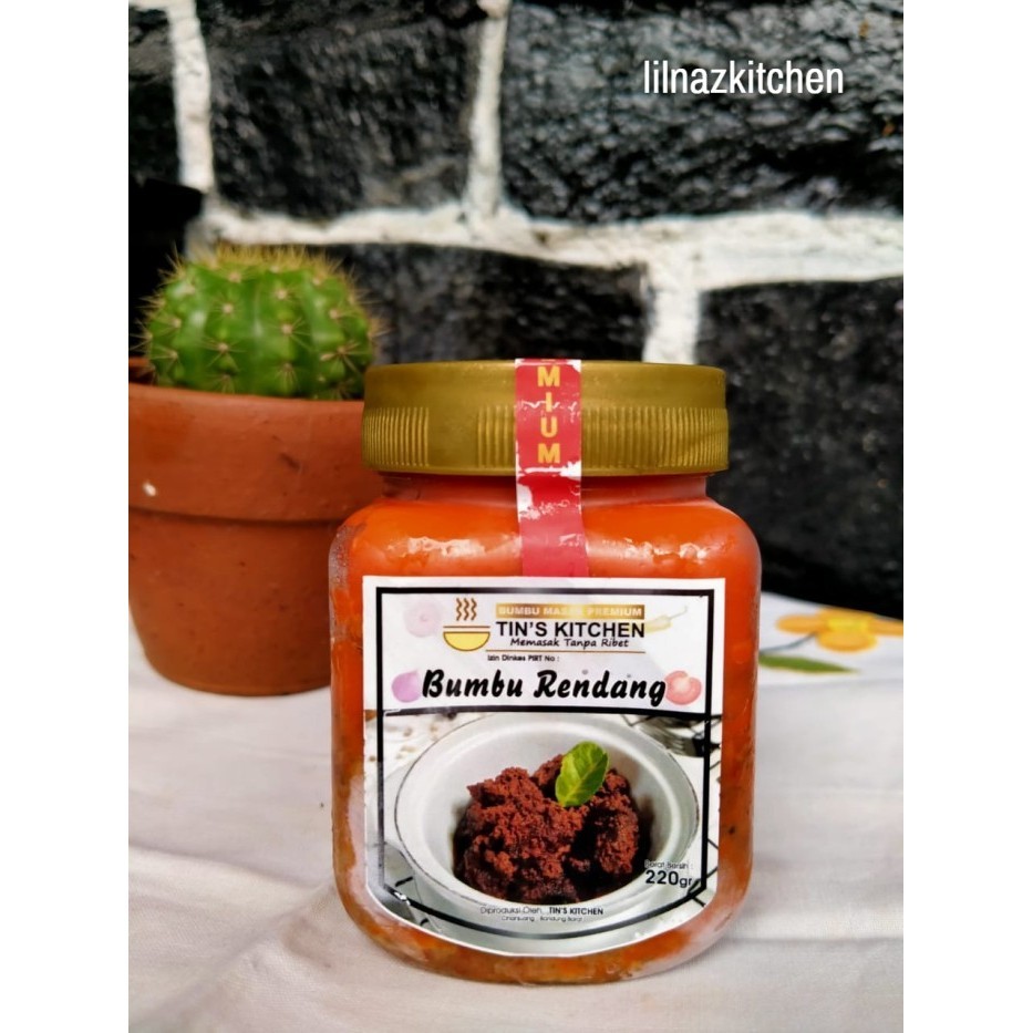 

Bumbu Special Rendang Padang Instan Dapur Tins Non Msg Tanpa Gawet