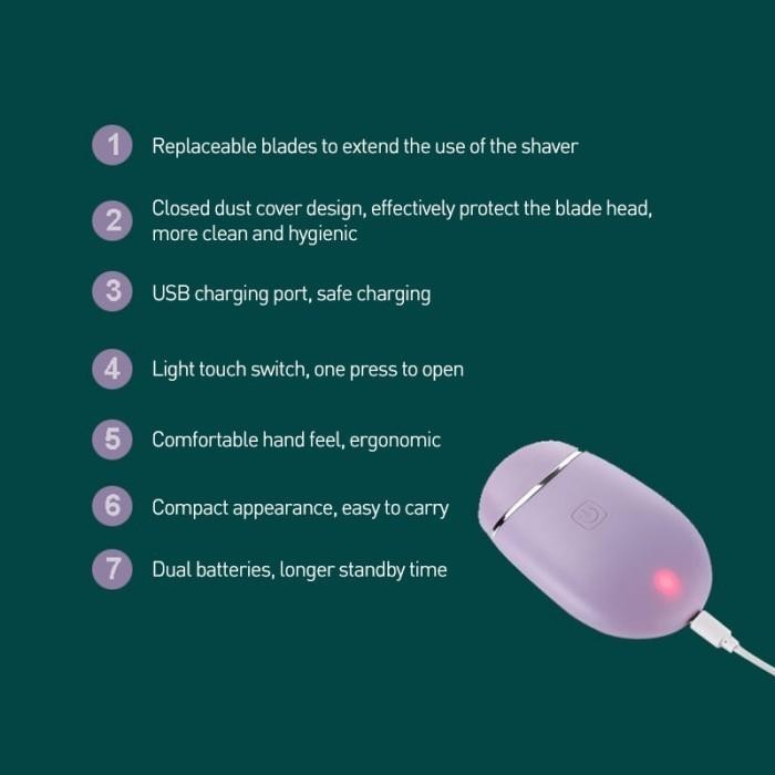 Pencukur Bulu Kemaluan Ketiak Lady Shaver Bulu Kaki Wanita