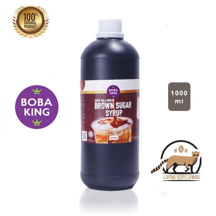 

Brown Sugar Syrup Merk Boba King 1 Liter