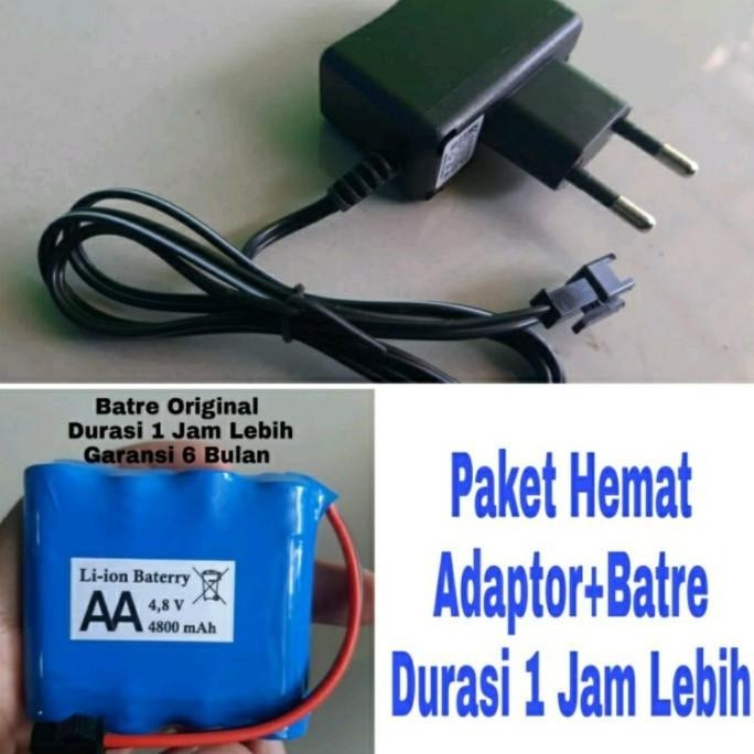Mobil remot RC Charger Batere Dan Baterai 4,8V Mainan Remote Control