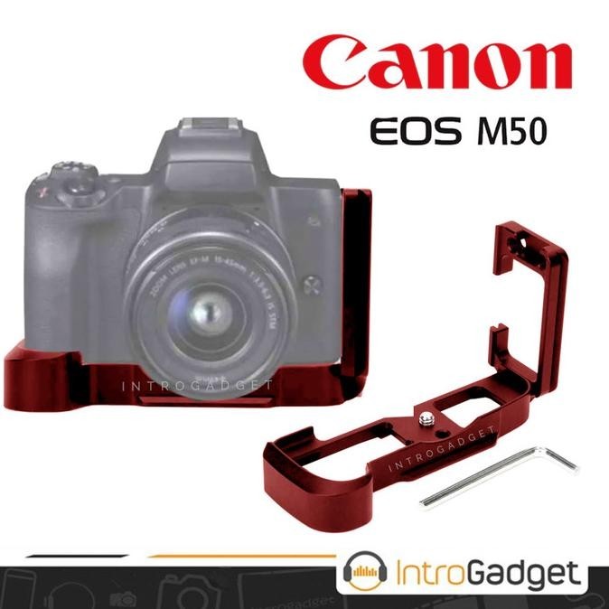 Lplate Hand Grip Canon EOS M50 Plate L-plate Merah Mechatronik Indo