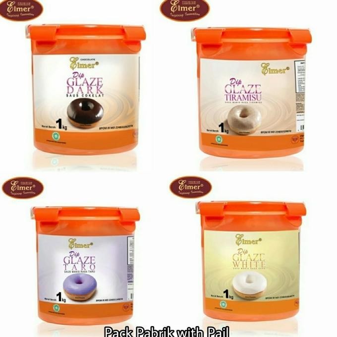 

Elmer Dip Glaze 1kg Dark Choco Tiramisu C4 White Taro GOJEK