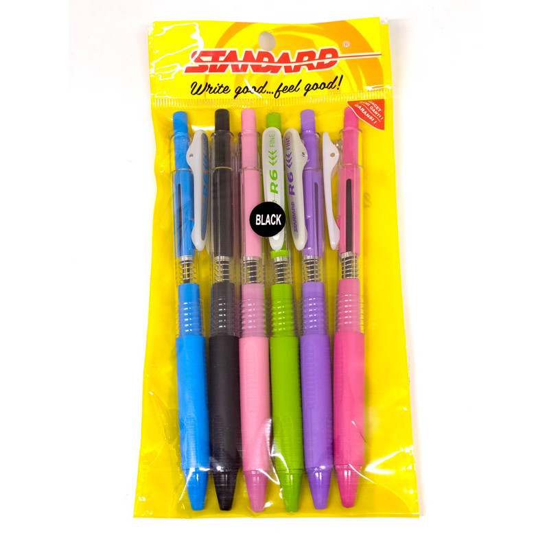 

Standard - Bolpoin R6 Fine Set Isi 6 Pcs