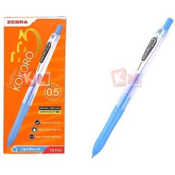 

Zebra - Pulpen Kokoro Gel 0.5 Mm Warna Light Blue