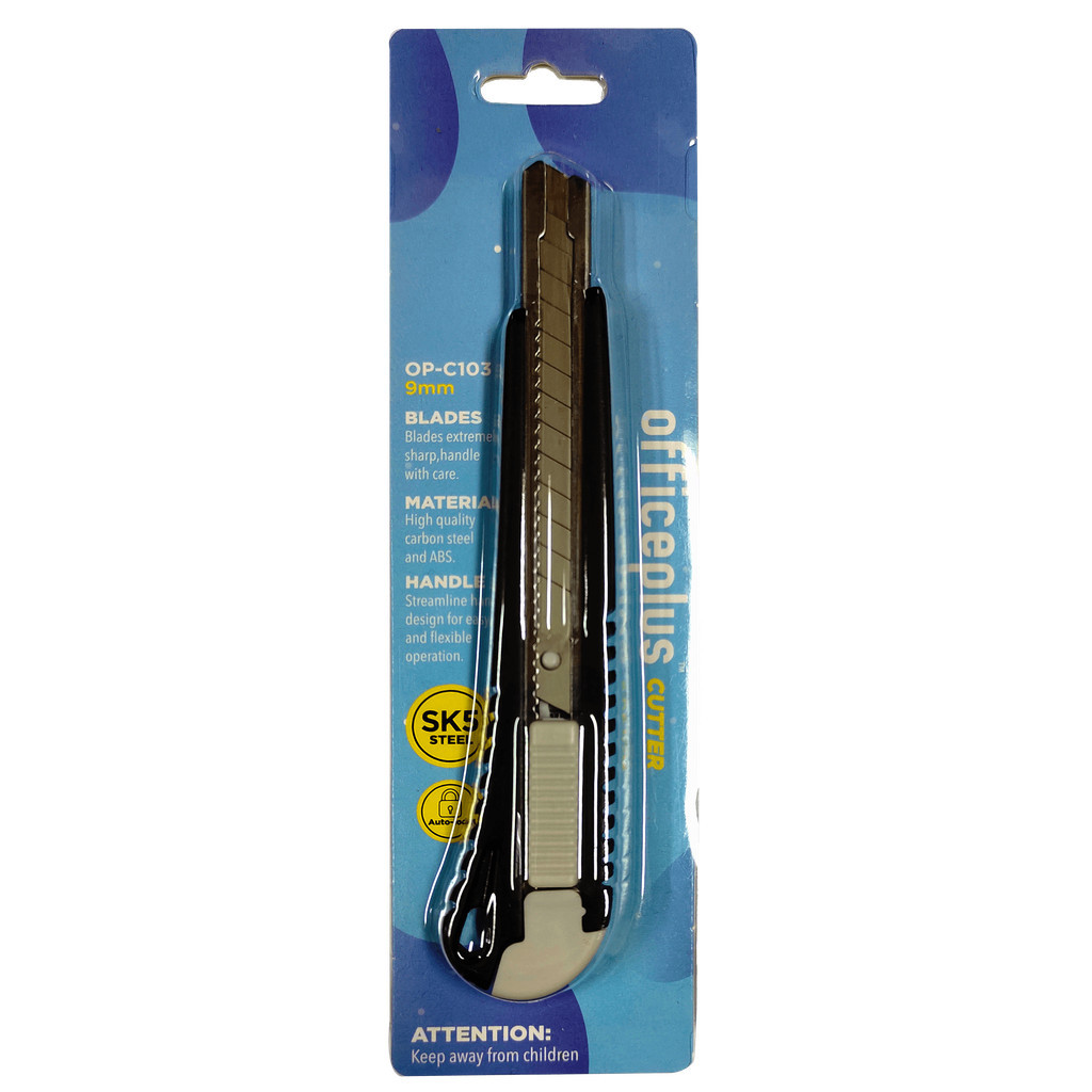 

Officeplus - Cutter Bahan Plastik 9 Mm Warna Black Grey