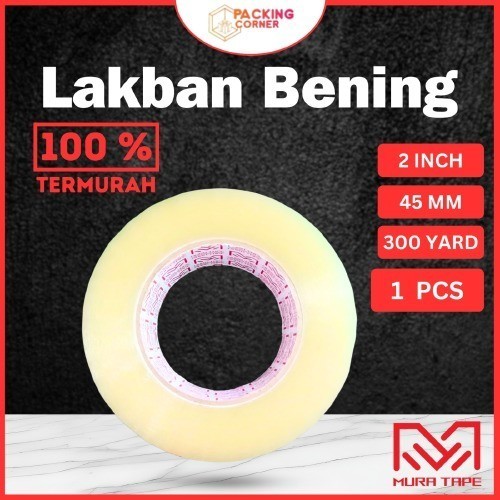 

LAKBAN SOLATIP ISOLASI OPP BENING 2 INCH 45MM X 300 YARD 45MIC MURAH