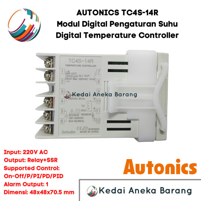 Temperature Controller Digital Autonics Tc4S-14R Tc4S 14R Temperatur