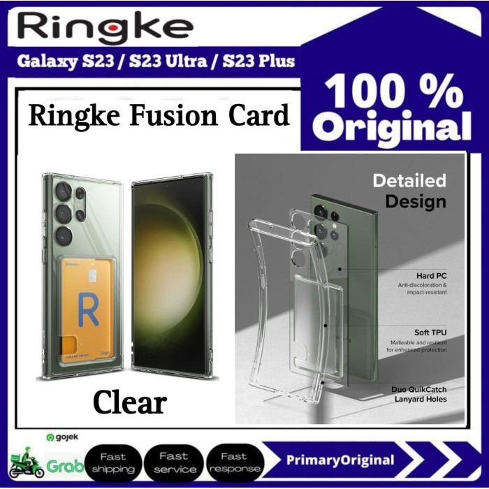 Case Samsung Galaxy S23 Ultra Plus Ringke Fusion Card