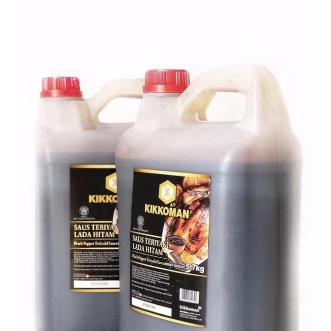 

Kikkoman Black Pepper Teriyaki Sauce - Saos Teriyaki Lada Hitam 5.7 kg HT