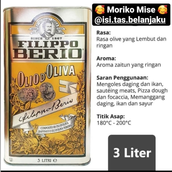 

Filippo Berio Extra Light 3 L / Filipo Berio Olive Oil / Pure Olive