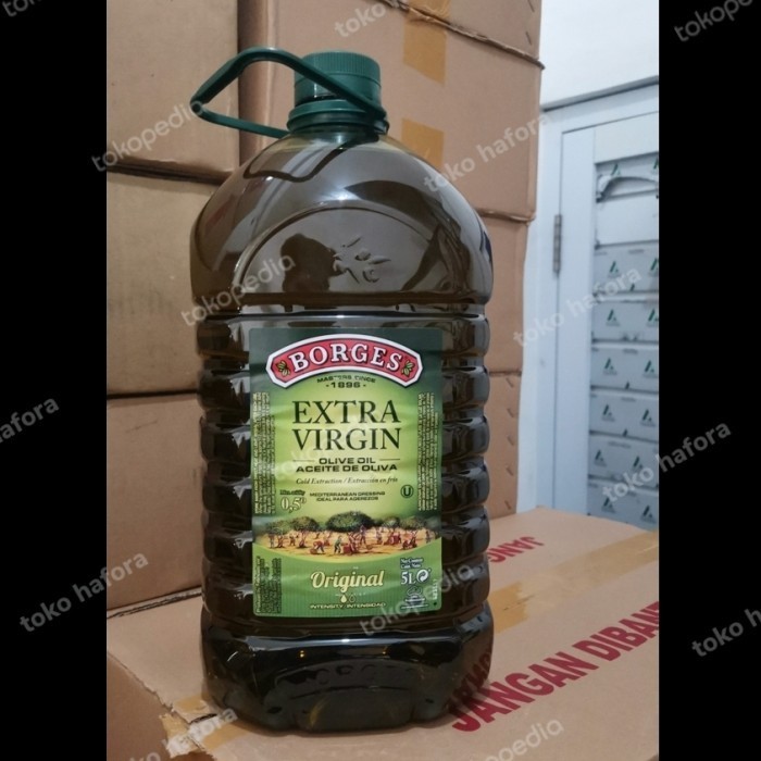 

[5Liter] Borges Extra Virgin Olive Oil Minyak Zaitun Evo 5000Ml
