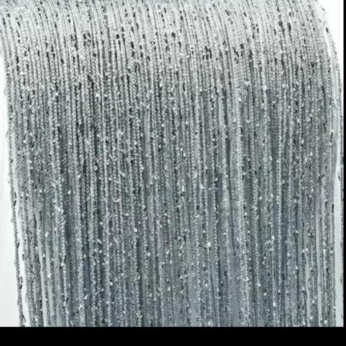 TIRAI benang Silver Glitter 3x3