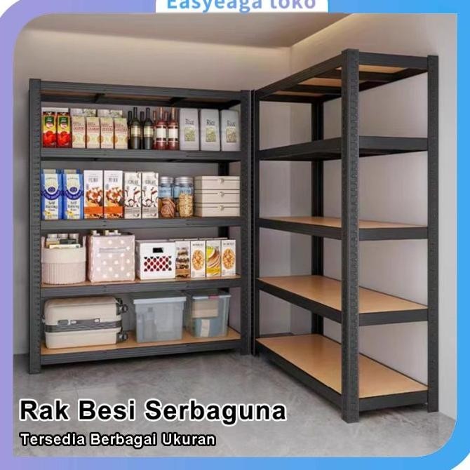 Rak Besi Serbaguna Rak Berkapasitas Besar Berlapis-lapis Rak Gudang