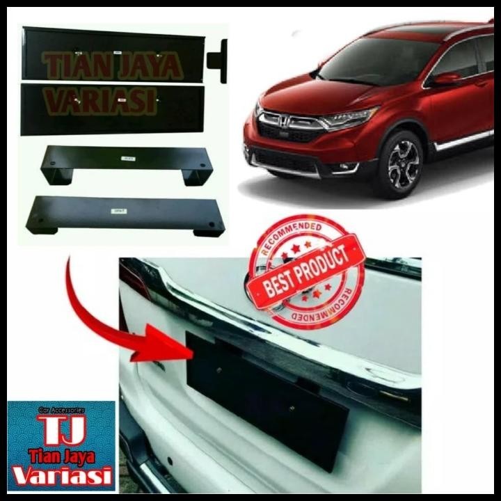 TATAKAN DUDUKAN PLAT NOMOR MOBIL MODEL PEJABAT FOR HONDA NEW CRV