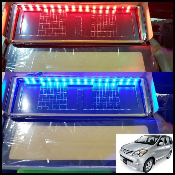 DUDUKAN/PLAT NOMOR MOBIL AKRILIK IZY LAMPU 46CM AVANZA OLD