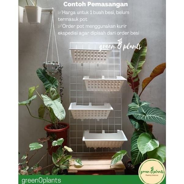 Readybanyak Rak Besi Tanaman Dinding Vertikal Vertical Garden 95Cm X