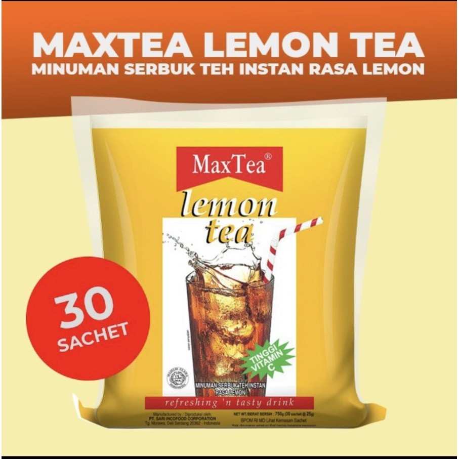 

maxtea lemon tea 30 sachet x 25 gr